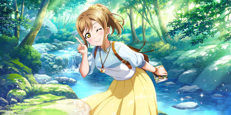 Anime Girl in Forest — Green, Serene, Morning, River