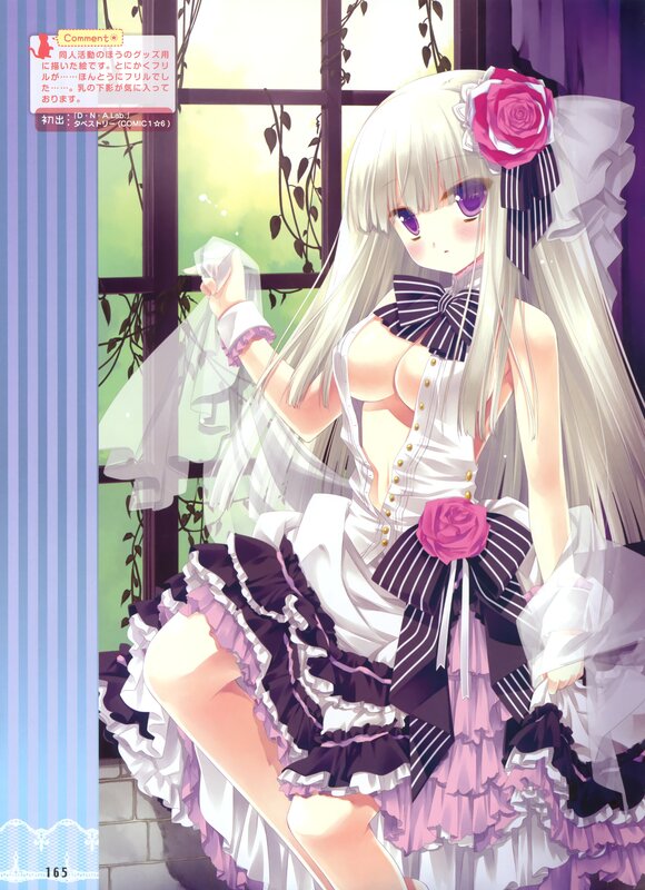Anime girl in frilly dress