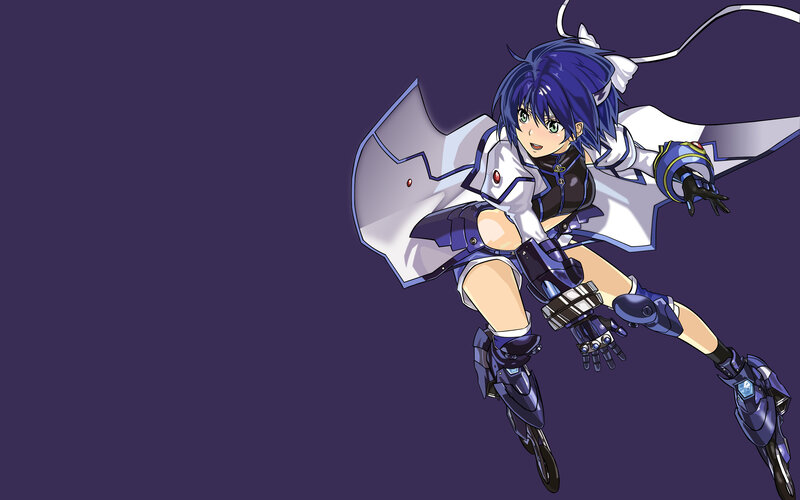 anime girl in futuristic armor