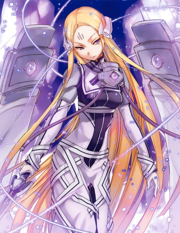 anime girl in futuristic armor