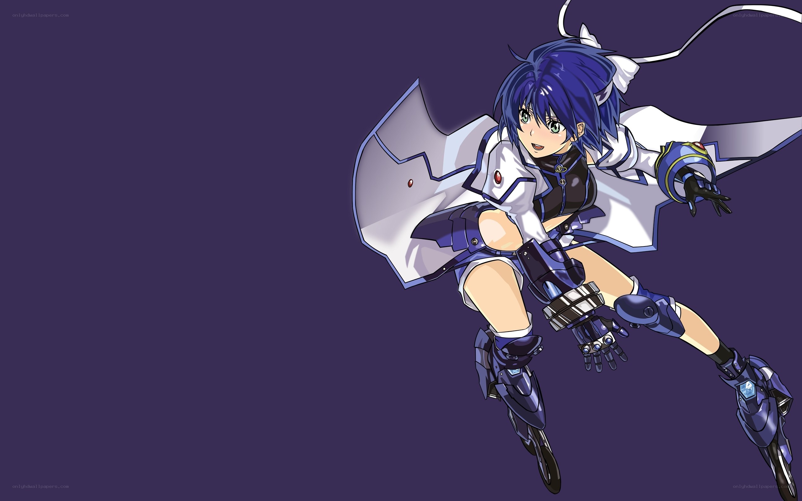 anime girl in futuristic armor