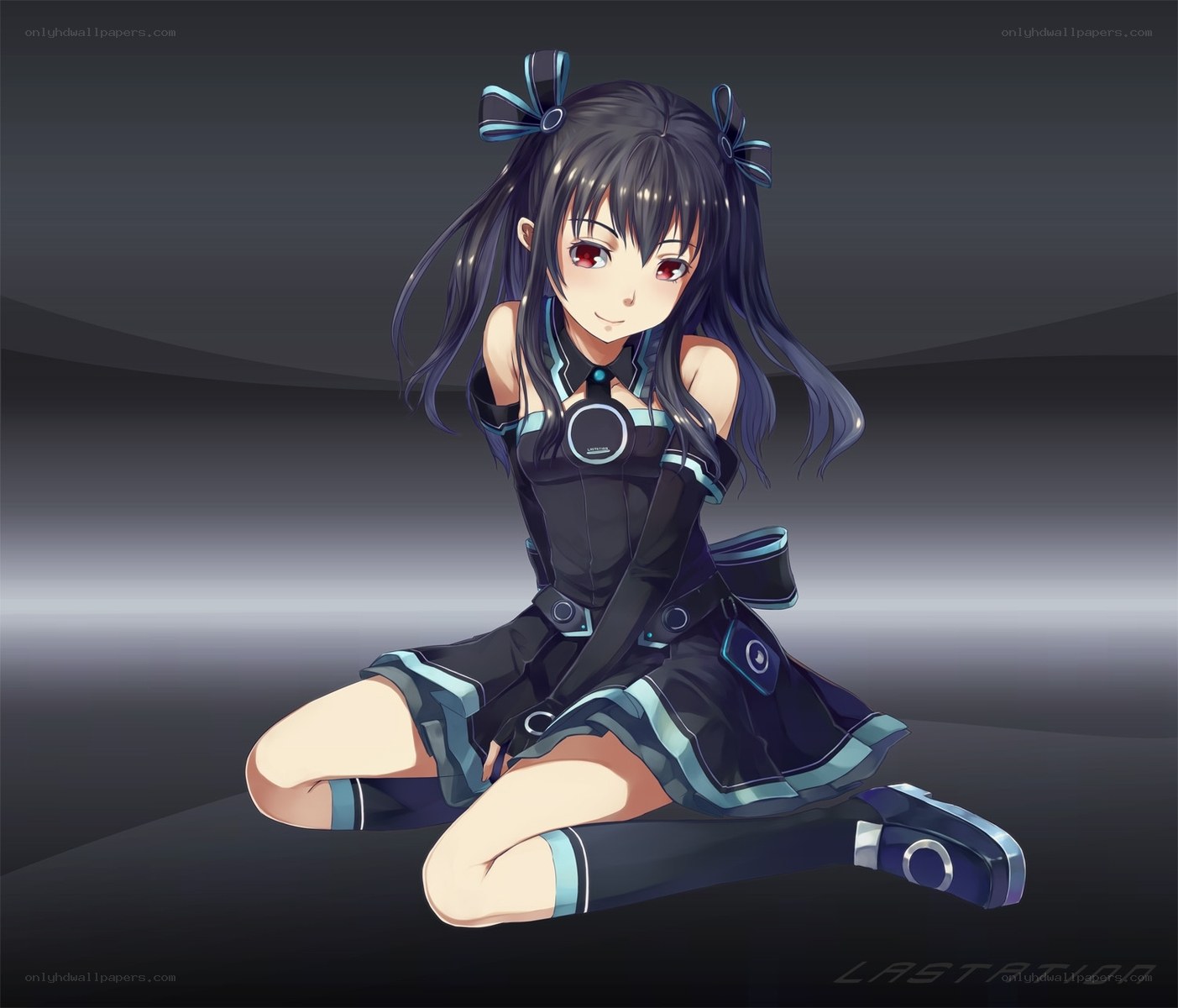anime girl in futuristic outfit