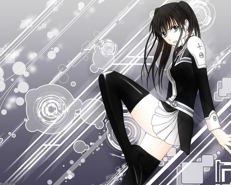 anime girl in futuristic outfit