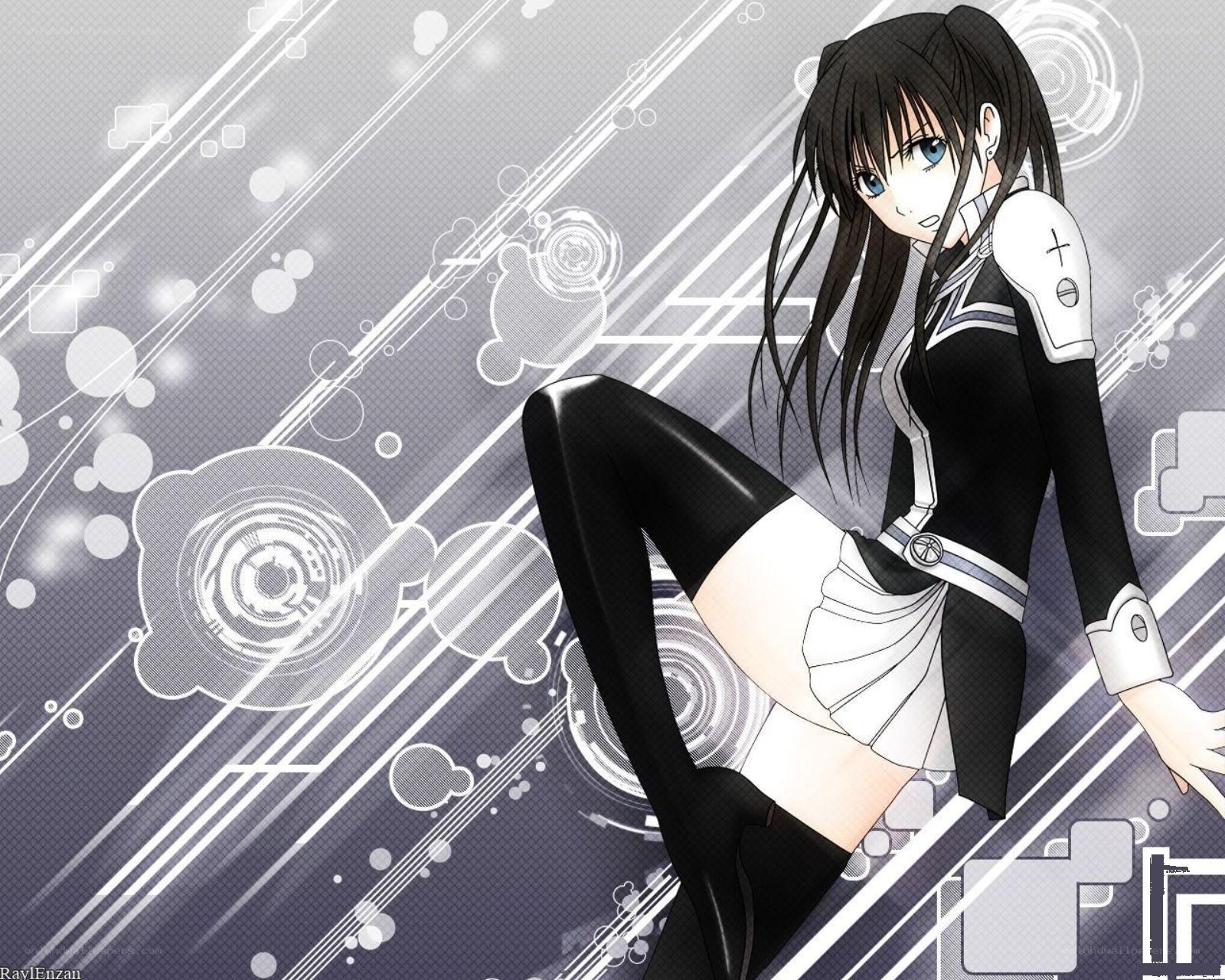 anime girl in futuristic outfit