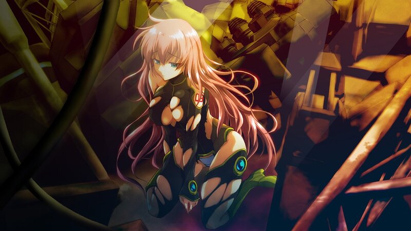 anime girl in futuristic setting