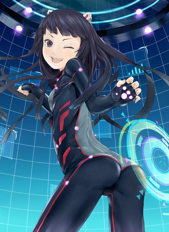 anime girl in futuristic suit