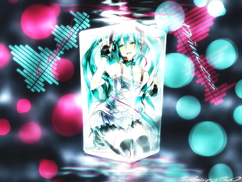 Anime Girl in Glass Case