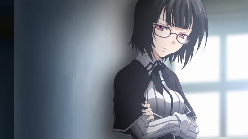 anime girl in glasses