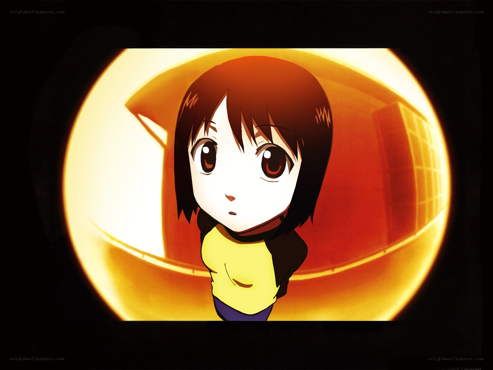anime girl in glowing circle