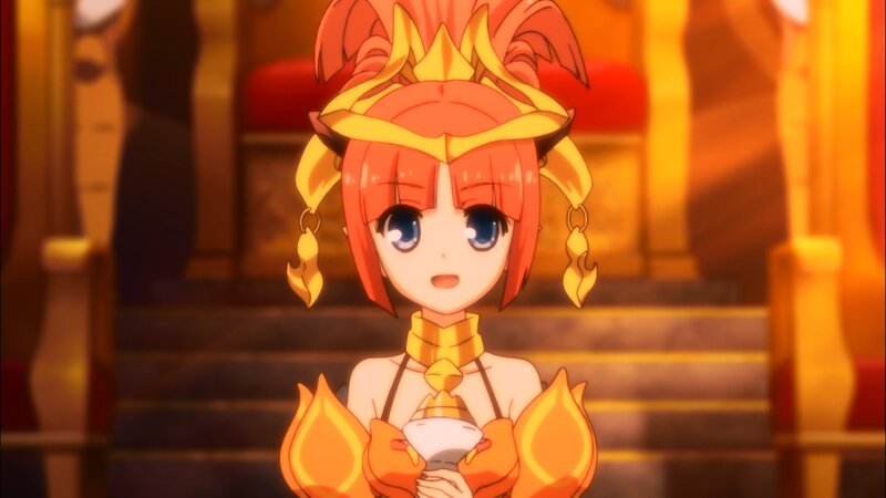 Anime Girl in Golden Armor — Orange