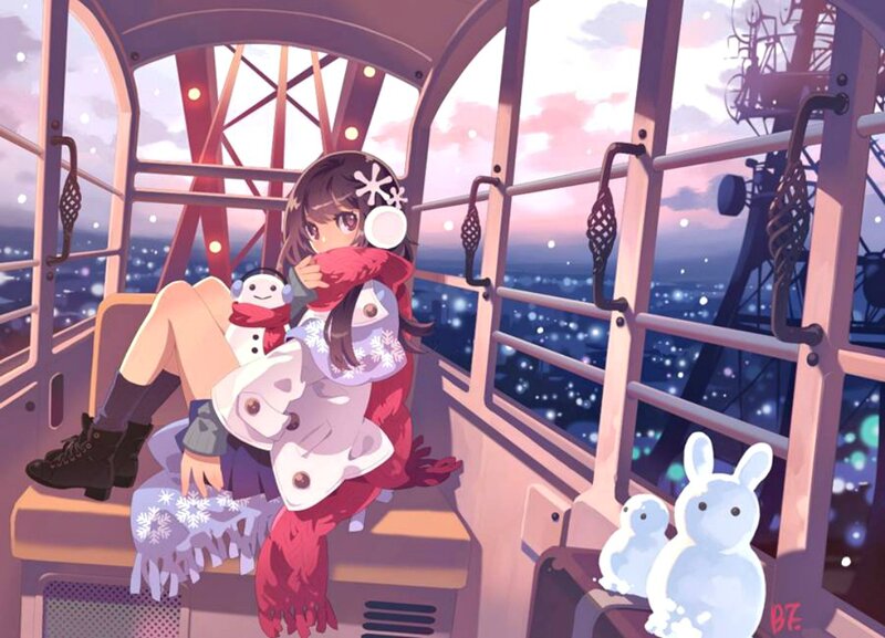 Anime Girl in Gondola