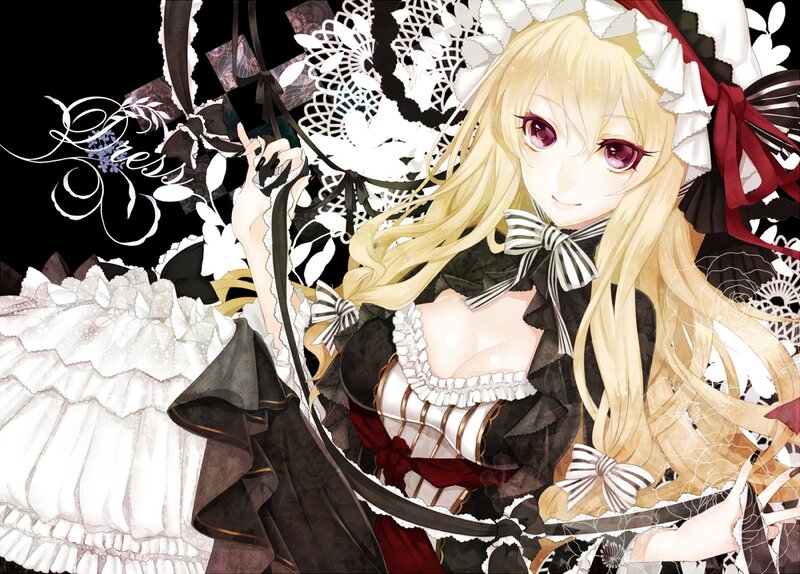 anime girl in gothic dress