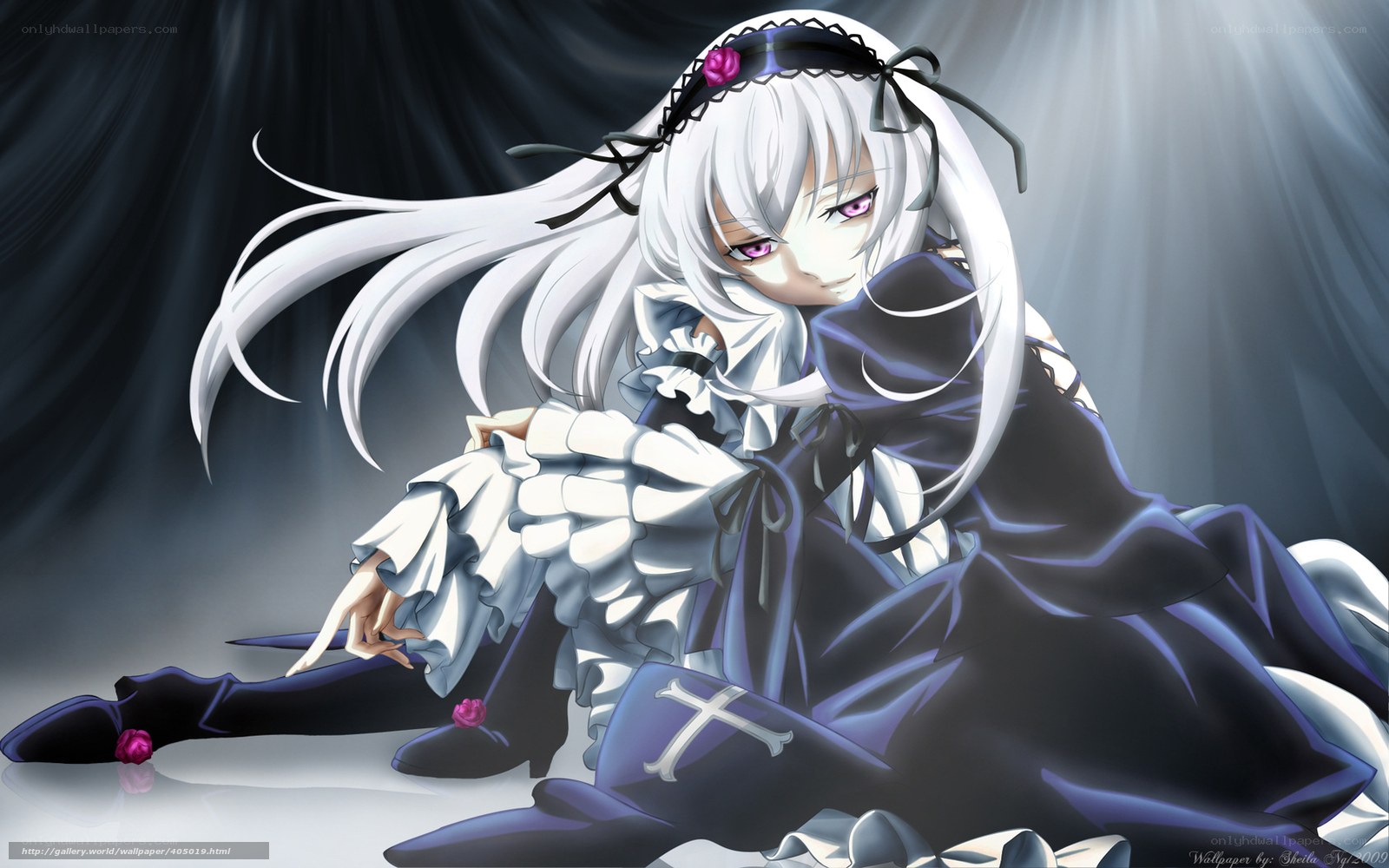 anime girl in gothic dress
