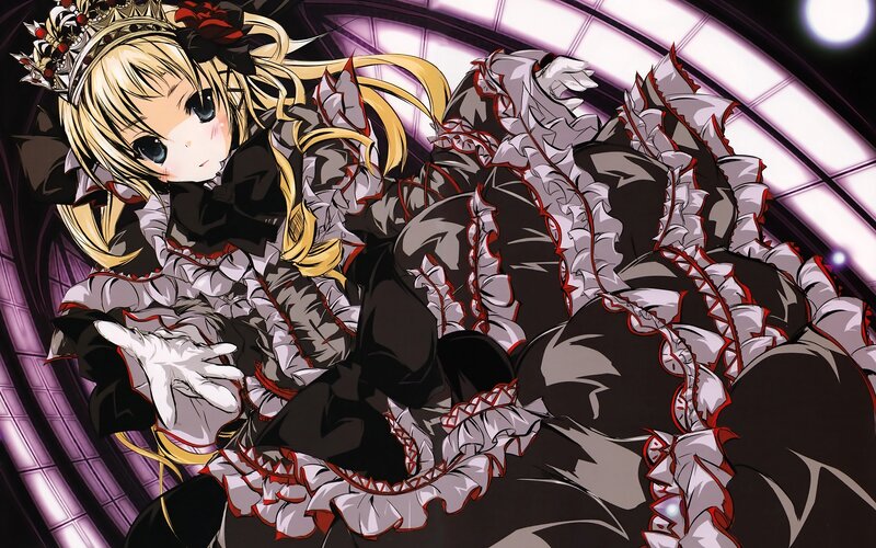 anime girl in gothic dress