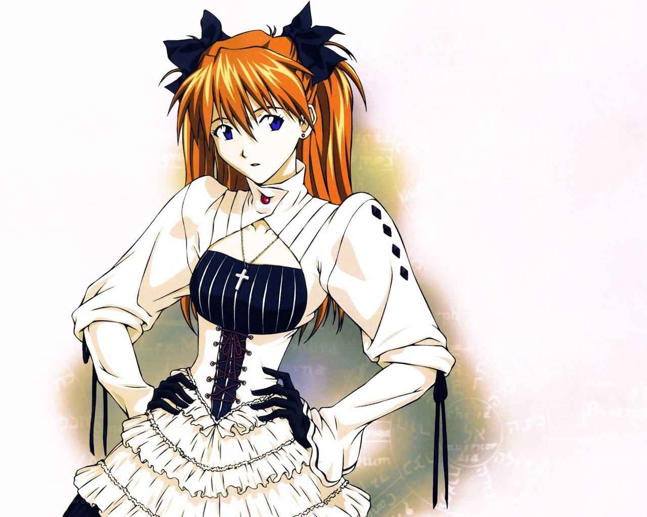 anime girl in gothic dress