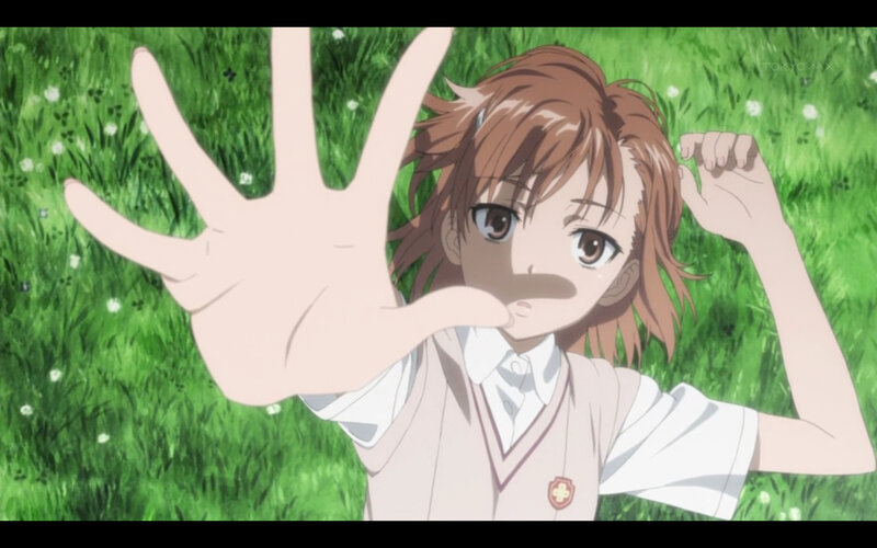 anime girl in grass