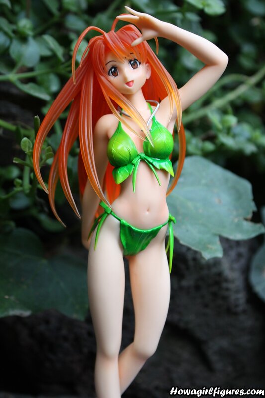 anime girl in green bikini