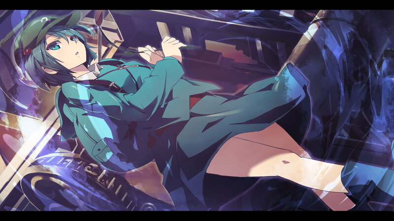 Anime Girl in Green Coat