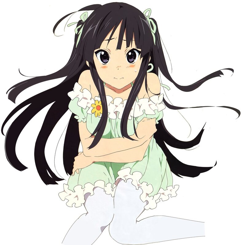anime girl in green dress