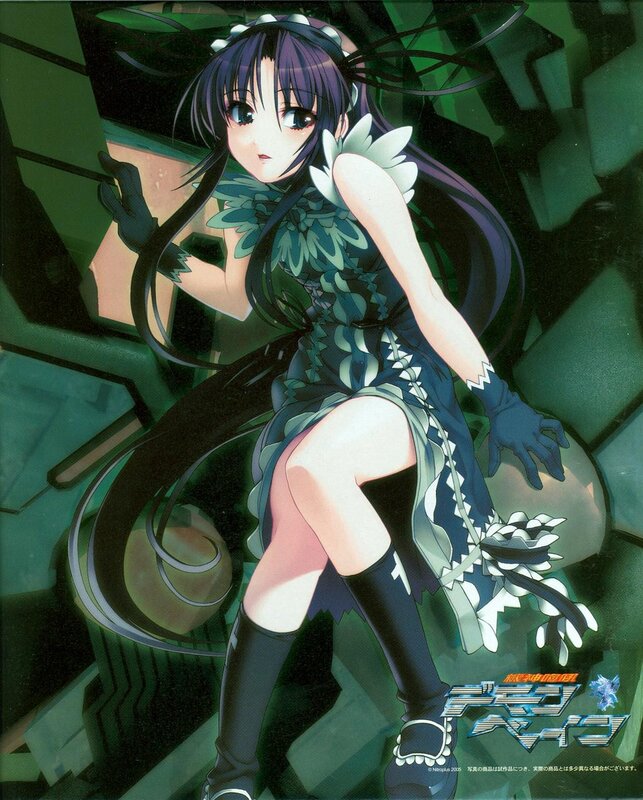 anime girl in green dress
