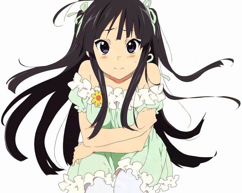Anime Girl in Green Dress — Calm