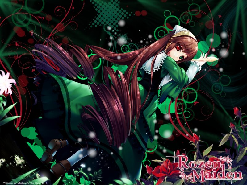 Anime Girl in Green Dress — Dramatic, Night, Digital Art
