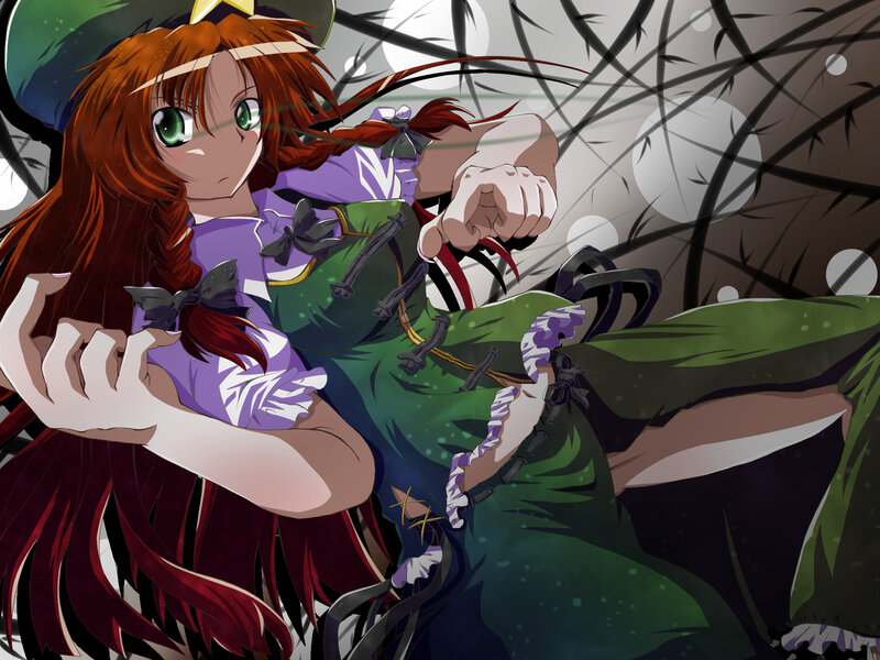 Anime Girl in Green Dress — Dynamic