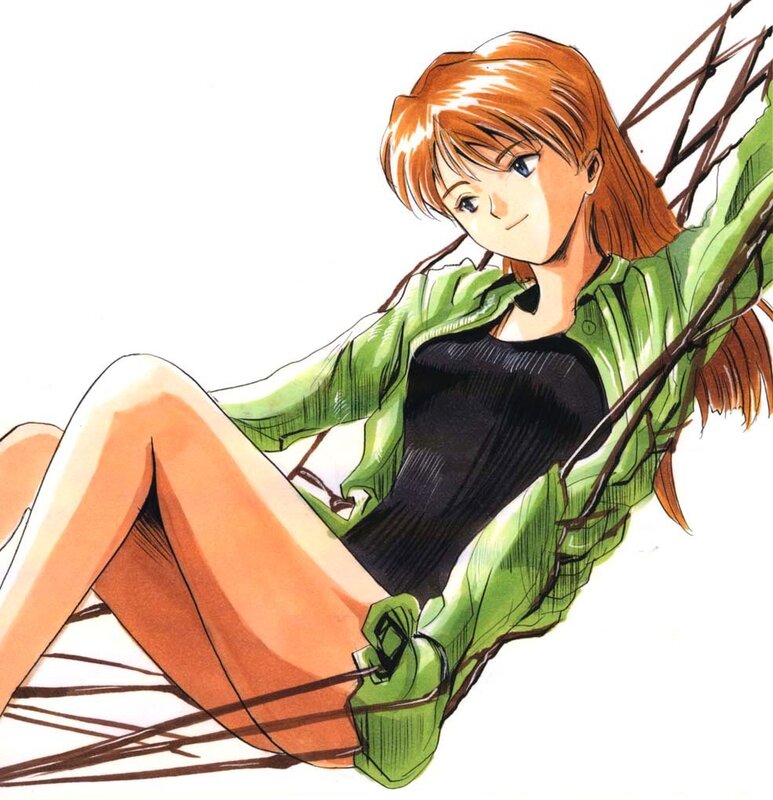 anime girl in green jacket