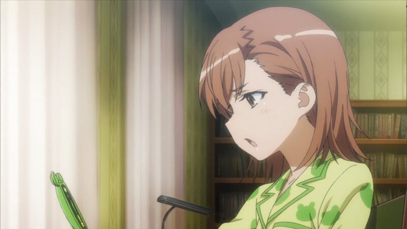 anime girl in green pajamas