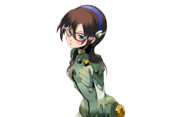 Anime Girl in Green Suit — Neutral