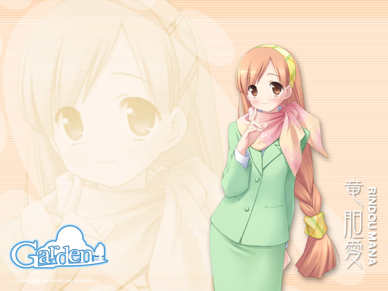 Anime girl in green suit
