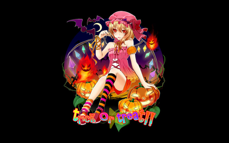 Anime Girl in Halloween Costume — Black