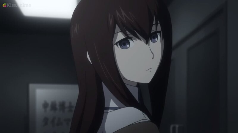 Anime Girl in Hallway — Gray
