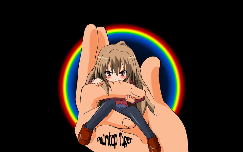 Anime Girl in Hand — Black