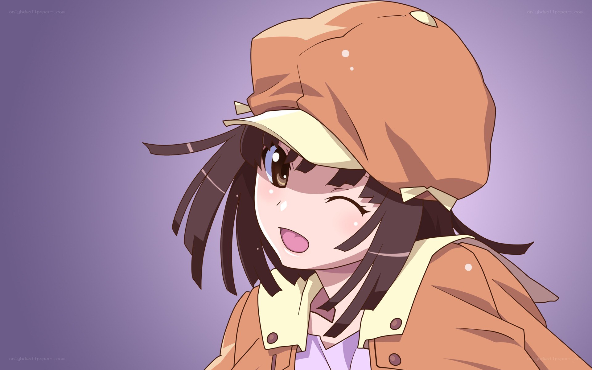 anime girl in hat