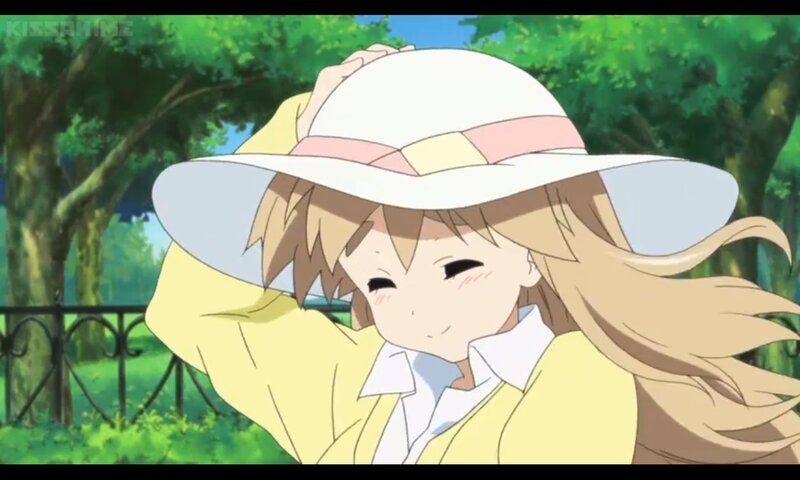 Anime Girl in Hat — Green, Serene