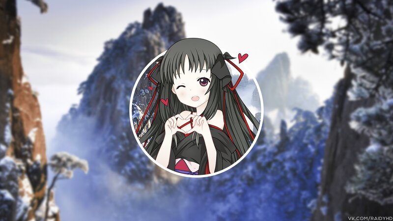 Anime Girl in Heart Pose