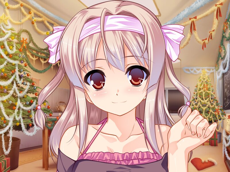 Anime Girl in Holiday Room