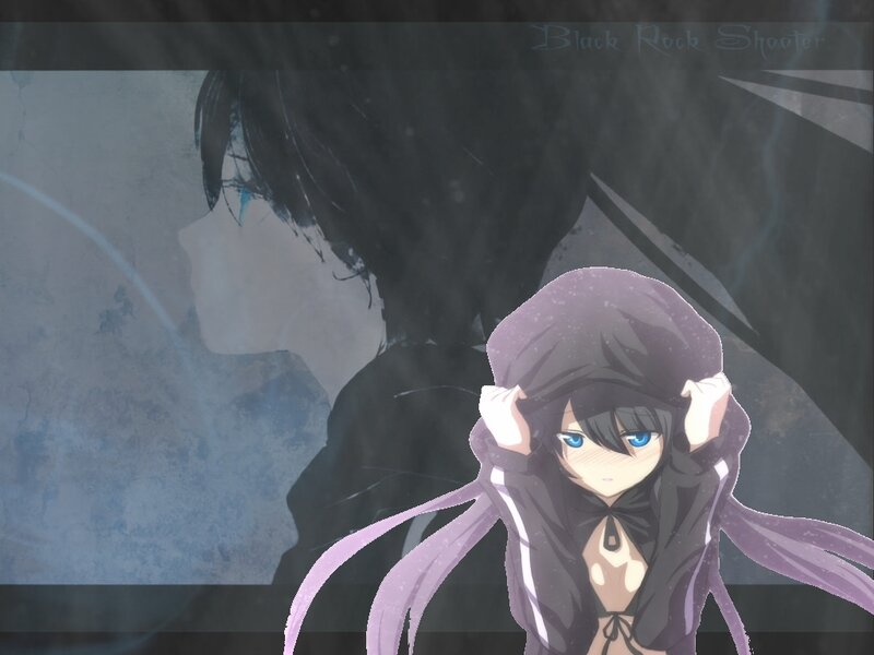 Anime Girl in Hood — Black