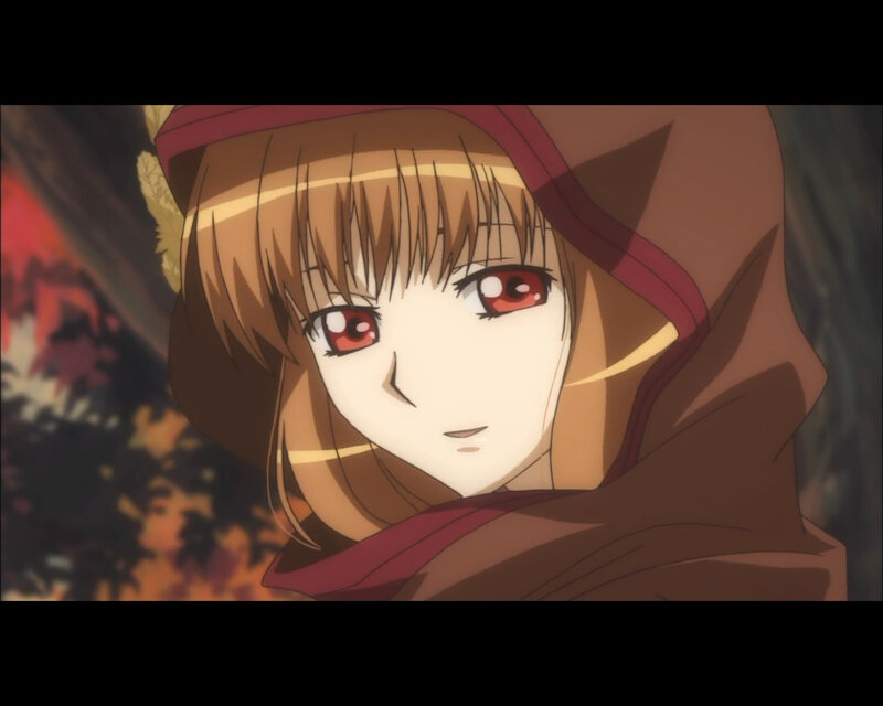 Anime Girl in Hood — Brown, Dramatic, Autumn
