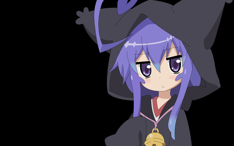 Anime Girl in Hood — Purple, Neutral