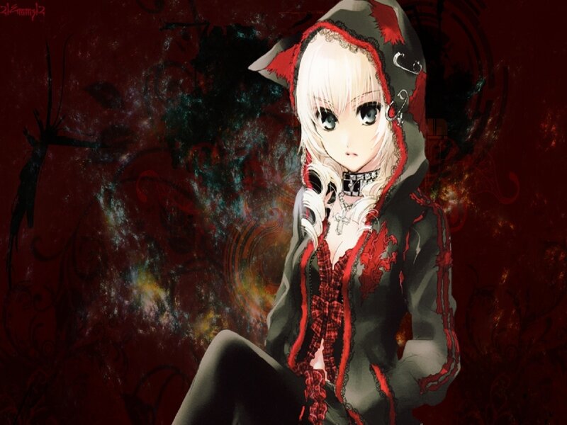 Anime Girl in Hooded Coat