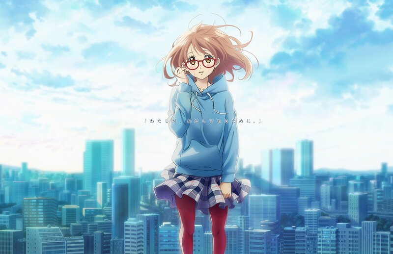 Anime Girl in Hoodie — Blue, Serene