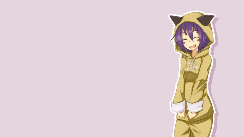 Anime Girl in Hoodie — Lavender