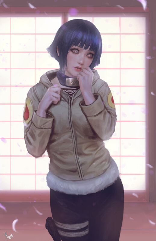 Anime Girl in Jacket — Beige