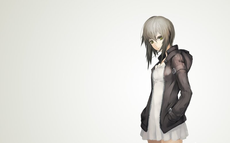 anime girl in jacket