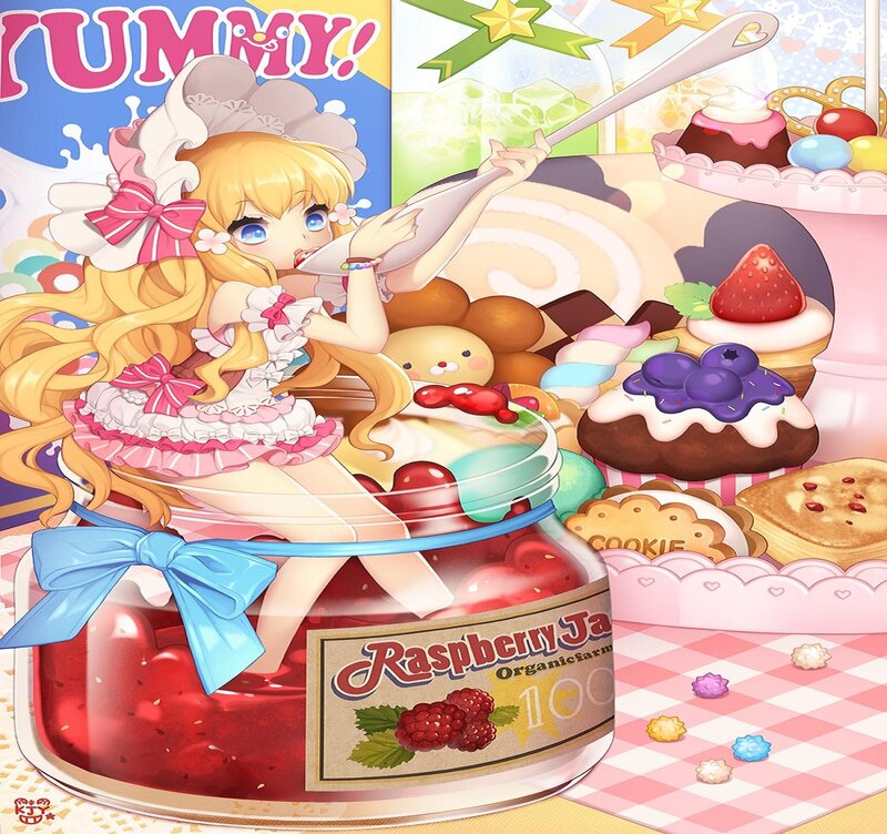 Anime Girl in Jam Jar