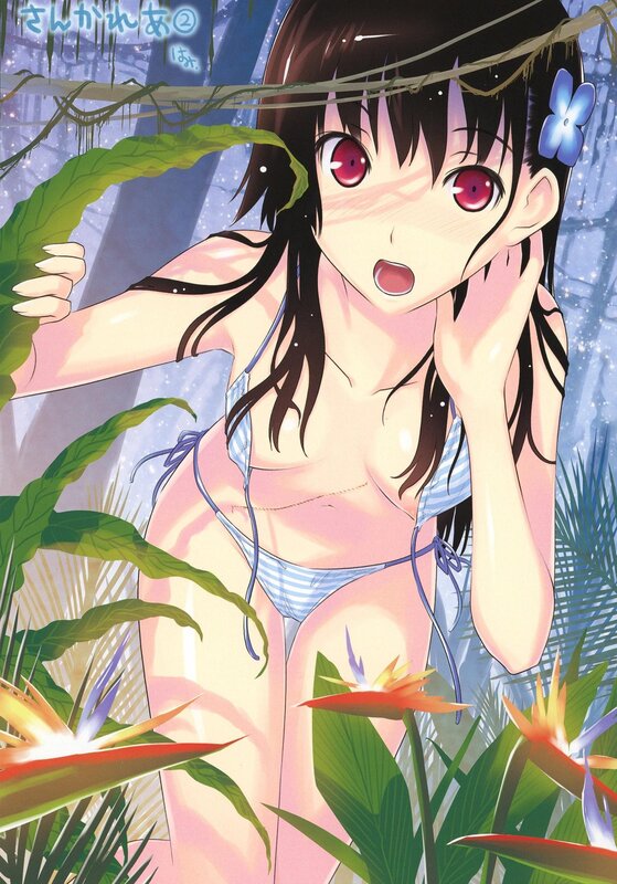 anime girl in jungle