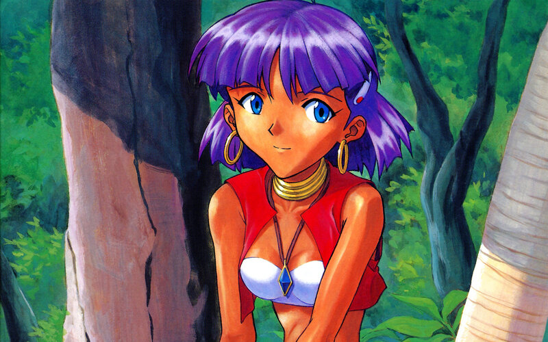 anime girl in jungle