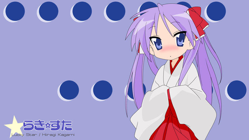 Anime girl in kimono